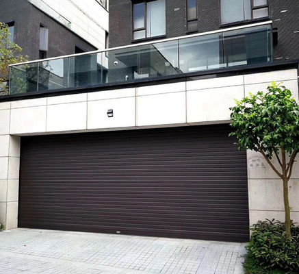 Portas de garagem de rolos de alumínio personalizados insonorizadas para residência