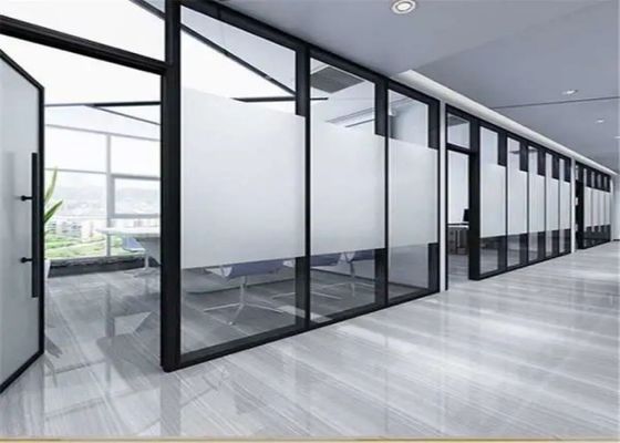 Porta de vidro de alta privacidade de areia inserindo vidro de privacidade congelado para edifícios residenciais